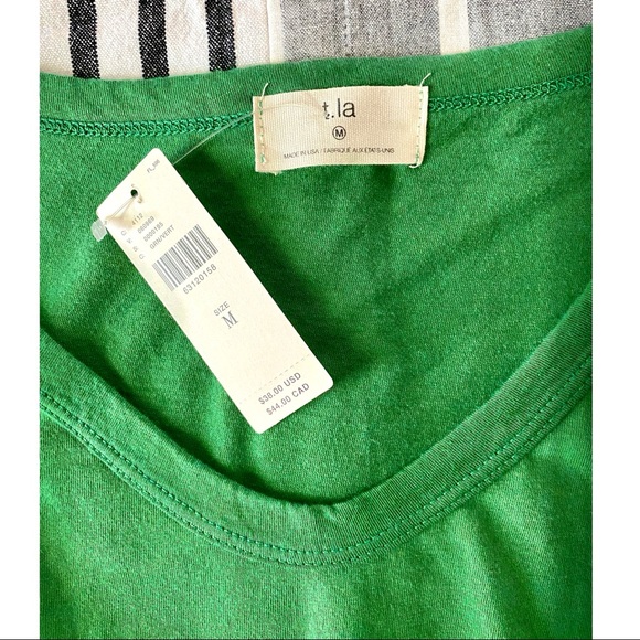 T. La Scoop Neck Layering Tank in Green Anthropologie - Picture 7 of 8